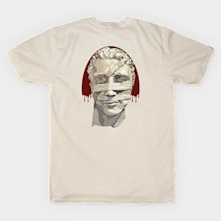 Head of St. John the Baptist - Colored - Red BG T-Shirt